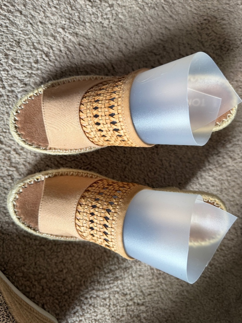 TOMS Platform Espadrille Mule Slides Sandals